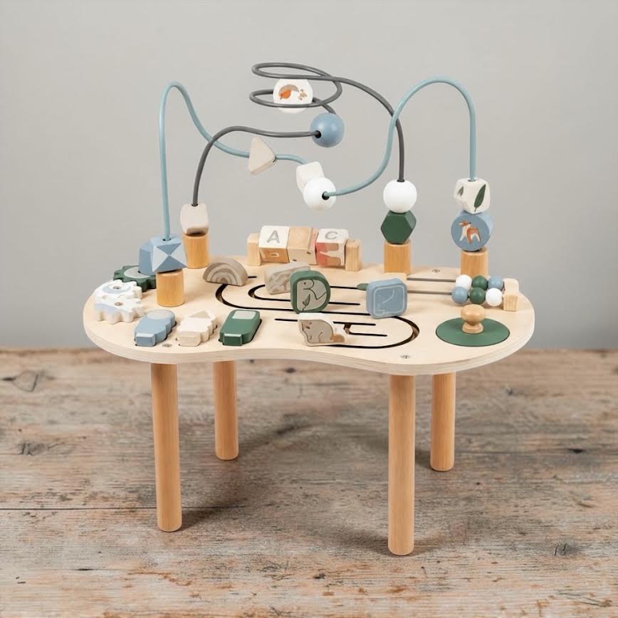 Table d'activités en bois